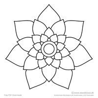 Mandala in Blumenform
