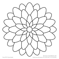 Mandala in Blumenform