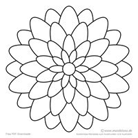 Mandala in Blumenform