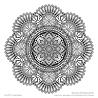 Wunderschönes schwieriges Mandala